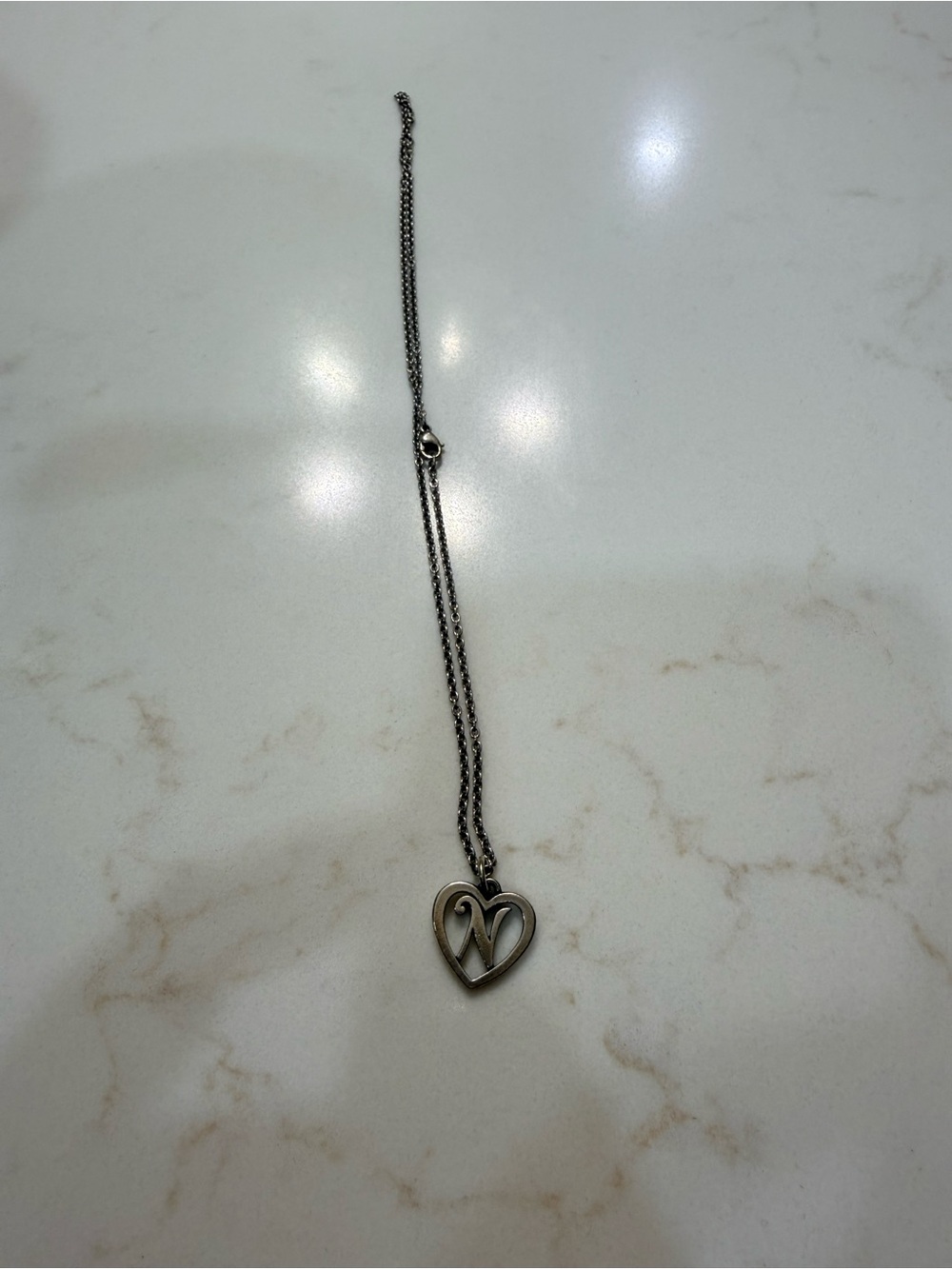 James Avery Sterling Heart Pendant Necklace - Silver